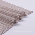High quality solid color 100% polyester imitated linen warp knitted curtains fabric for the living room